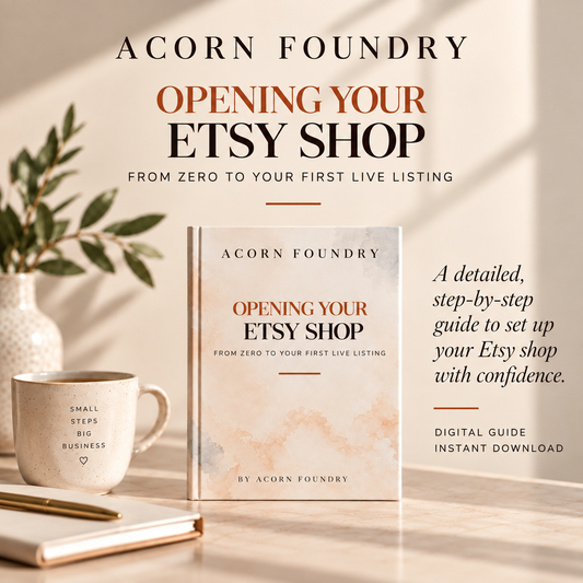 Opening Your Etsy Shop: From Zero to Your First Live Listing